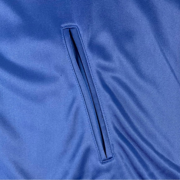 Bebe Sport Tricot Crystal Logo Navy Striped Track Jacket - Picture 12 of 13